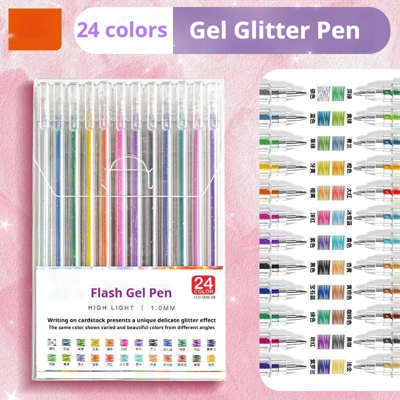 LusterScript — Sets de stylos gel pailletés | -50 %