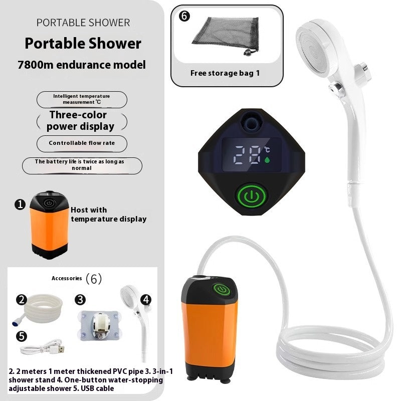 Outdoor Shower Pro — Portable Rechargeable Shower | 50% OFF