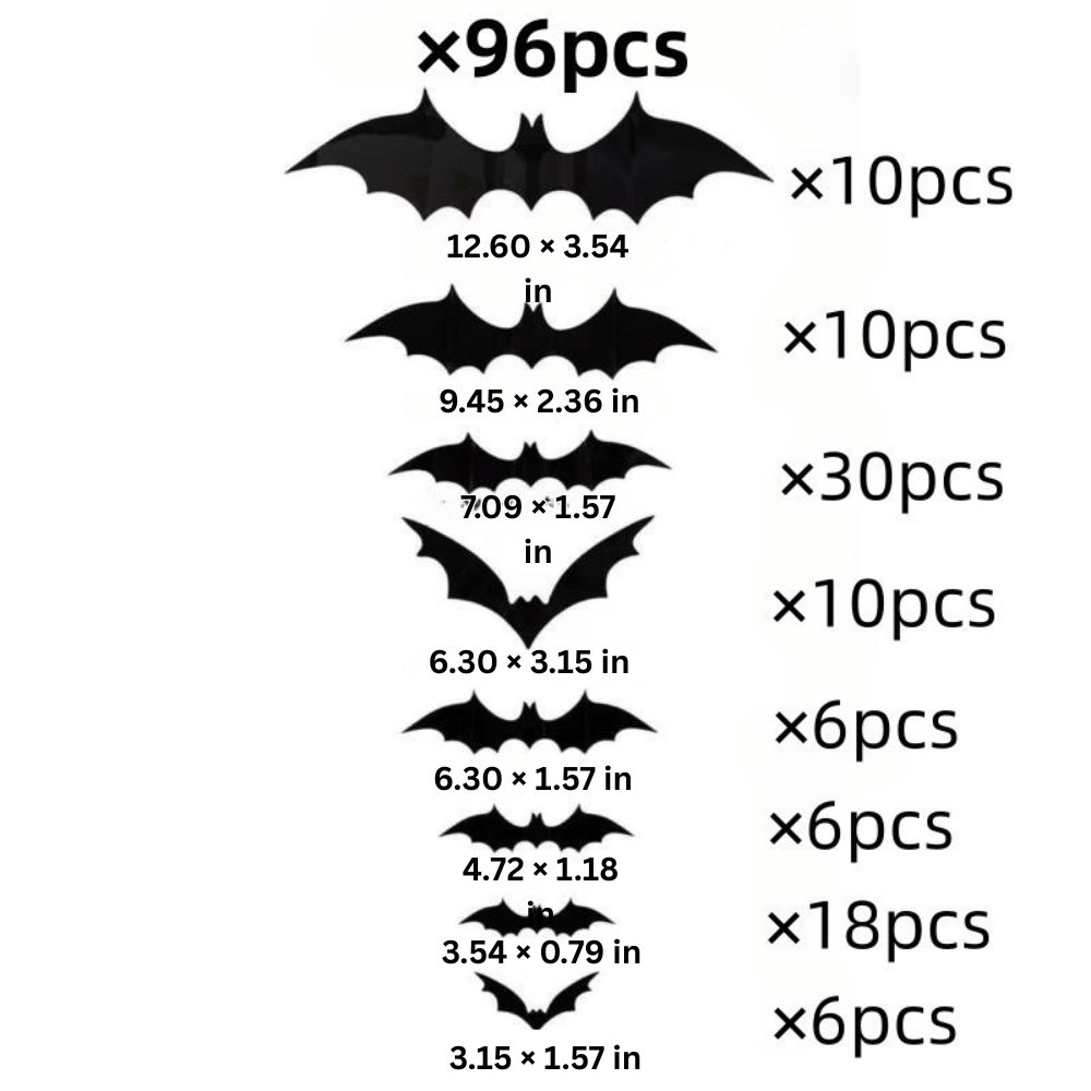 PhantomWing — 3D Halloween Bat Wall Stickers | 50% OFF