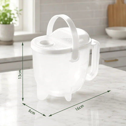 GrainGuard Rice Washer — Spill-Free Rice Rinsing
