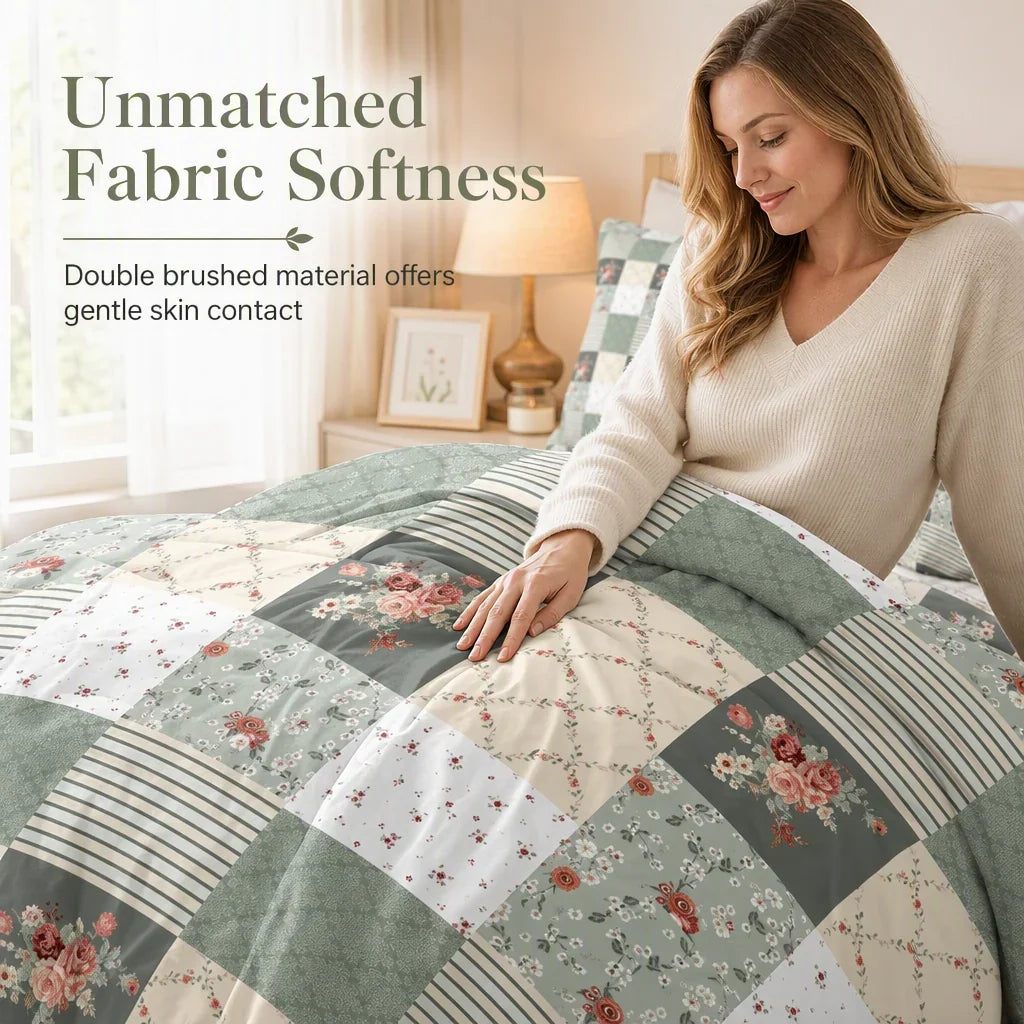 LumaLuxe Floral Bedding — Sleep Wrapped Bliss