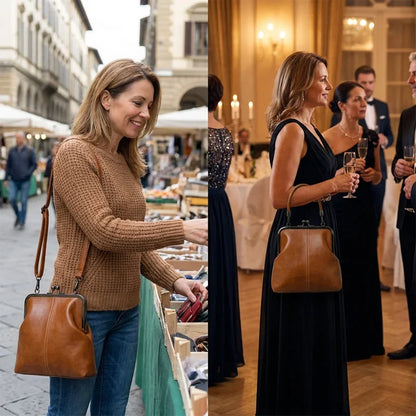 Sophia — Women’s PU Leather Handbag with Vintage Flair