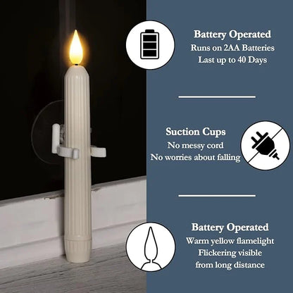 Velas de ventana GlowLuxe — Veladas acogedoras sin esfuerzo