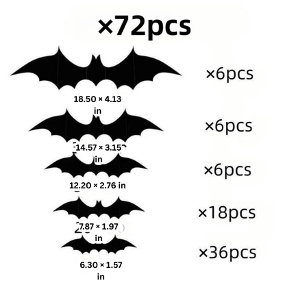 PhantomWing — 3D Halloween Bat Wall Stickers | 50% OFF
