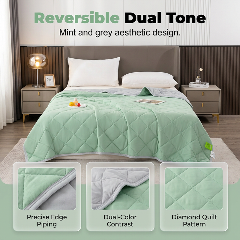 AeroChill Quilted Blanket — Sleep Cool. Wake Refreshed.