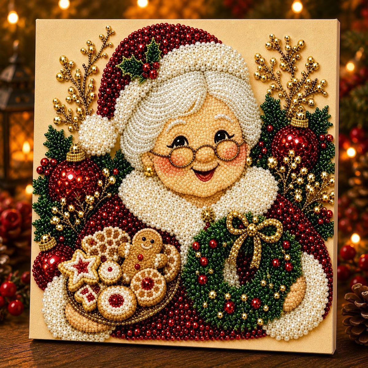 PearlCraft — Kit de arte con perlas navideñas en 3D | 50 % DE DESCUENTO