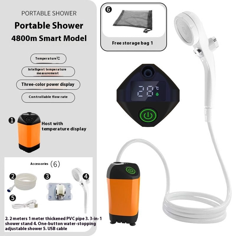 Outdoor Shower Pro — Portable Rechargeable Shower | 50% OFF