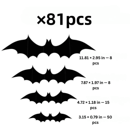 PhantomWing — 3D Halloween Bat Wall Stickers | 50% OFF