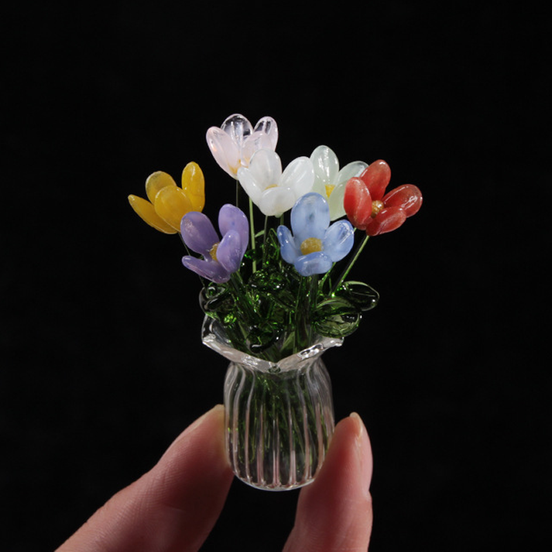 MiriFlor Mini Glass Flowers — Effortless Color Magic