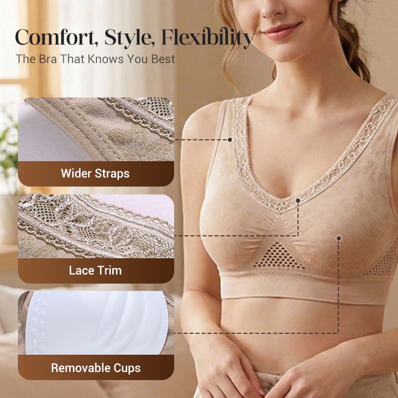 Ava – Pure Cotton Lift Bra with Soft Comfort