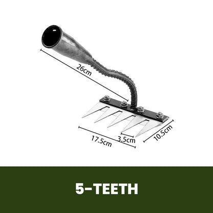 IronBloom — Carbon Steel Garden Rake | 50% OFF