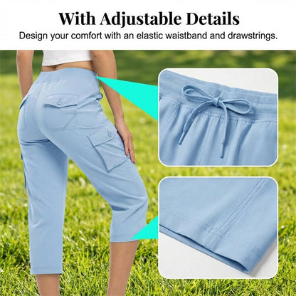 Sonia – Breathable, Feather-Light Travel Capris with Pockets