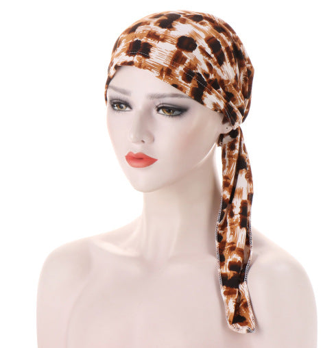 Ava — Floral Pre-Tied Headscarf with Soft Comfort