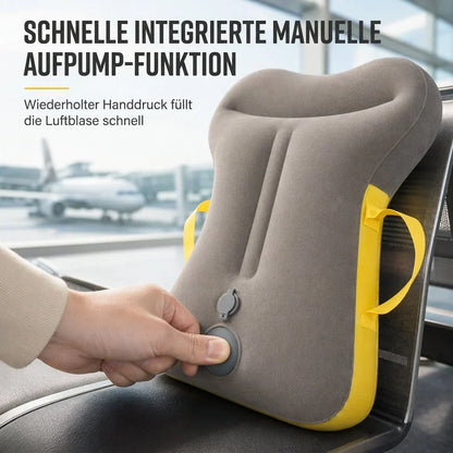 Almohada de viaje inflable — Descansa cómodamente donde quieras