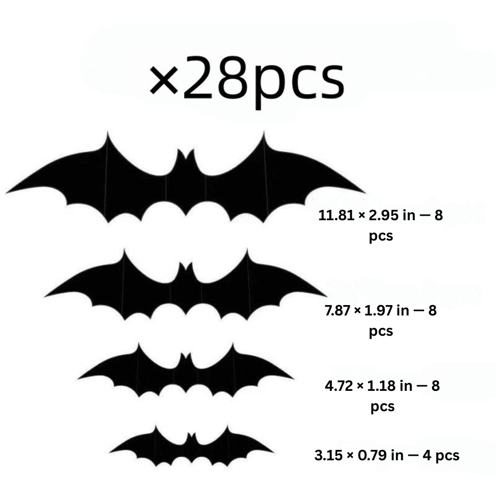 PhantomWing — 3D Halloween Bat Wall Stickers | 50% OFF