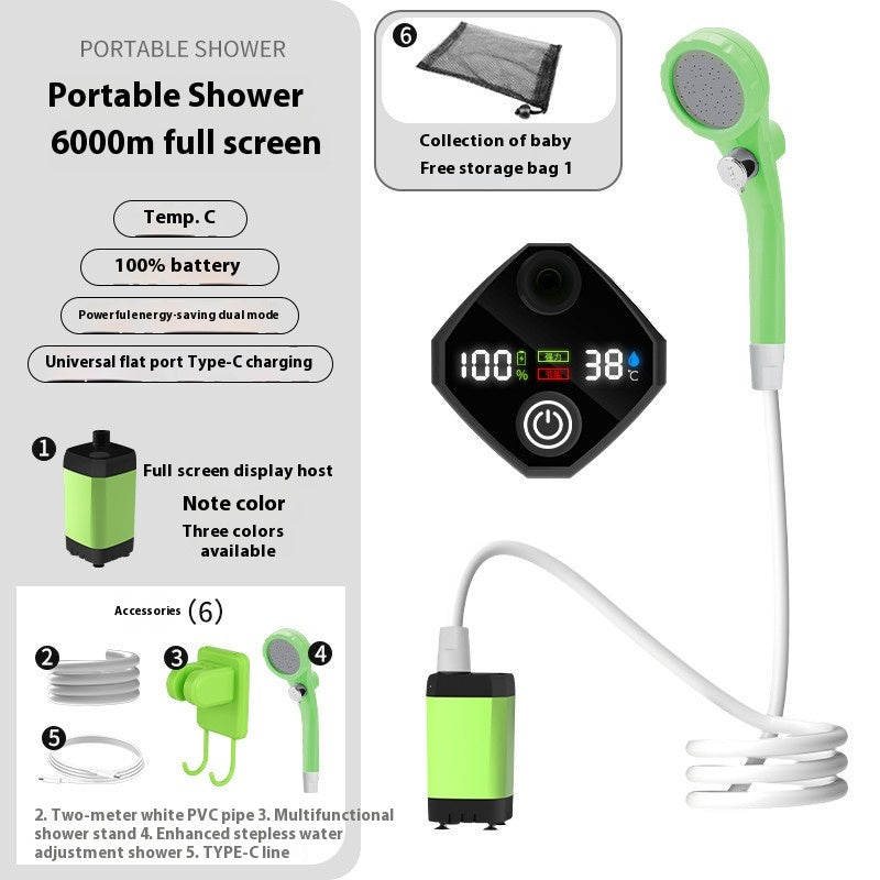 Outdoor Shower Pro — Portable Rechargeable Shower | 50% OFF