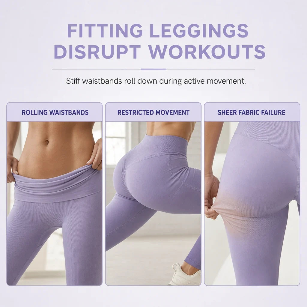 Lina — Seamless Yoga Leggings with High-Waist Support