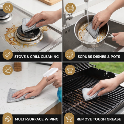EcoWipe 20pcs — Reusable Cleaning Cloths | 50% OFF