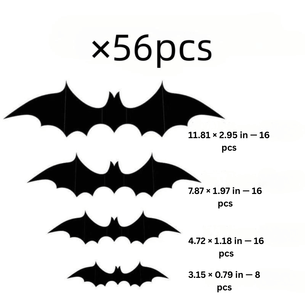 PhantomWing — 3D Halloween Bat Wall Stickers | 50% OFF