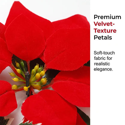 Poinsettia Light Garland — Spark Warm Holiday Magic