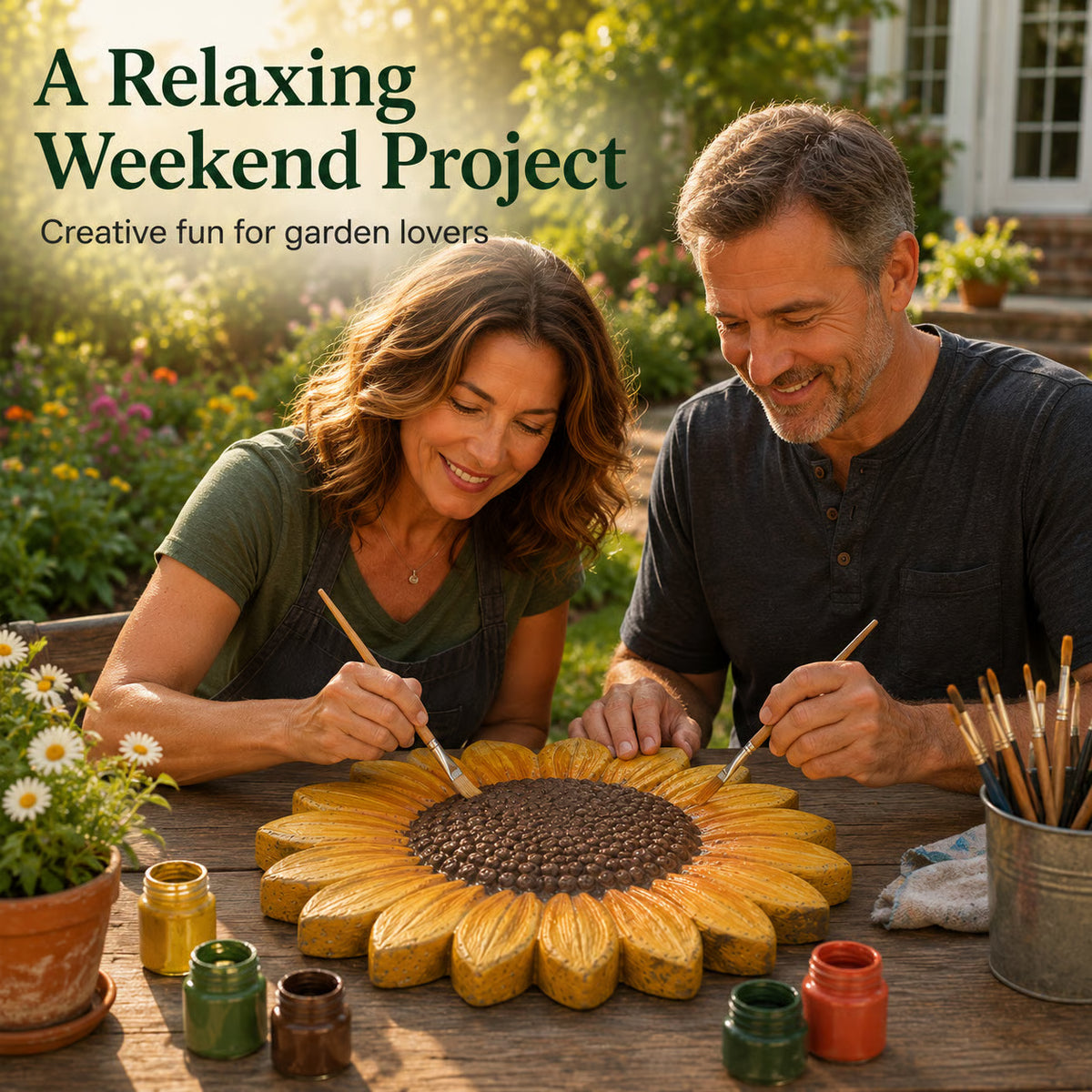 SunnyBloom — DIY Concrete Garden Mold | 50% OFF