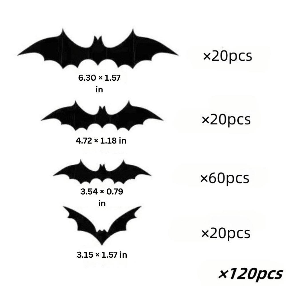 PhantomWing — 3D Halloween Bat Wall Stickers | 50% OFF
