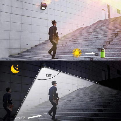 Solar-Powered LED Motion Sensor Lamp — Bright Security Light