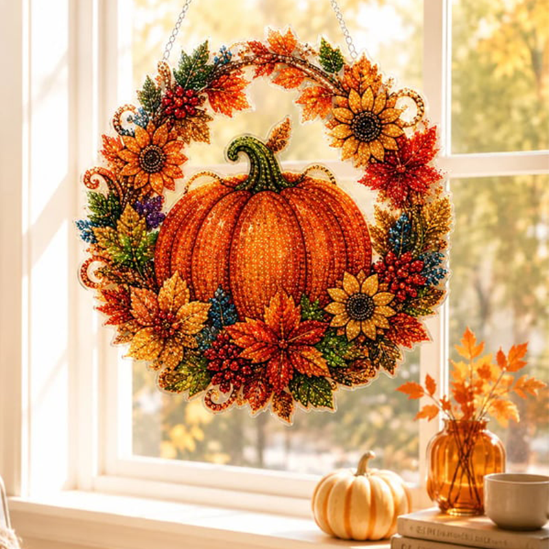 Autumn Radiance Wreath — Cozy Glow Every Day