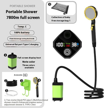 Outdoor Shower Pro — Portable Rechargeable Shower | 50% OFF