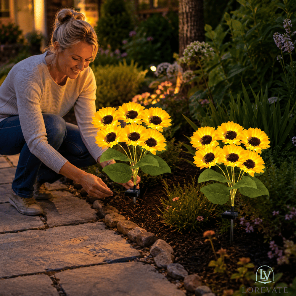 SunGlow — Solar Sunflower Lights | 50% OFF