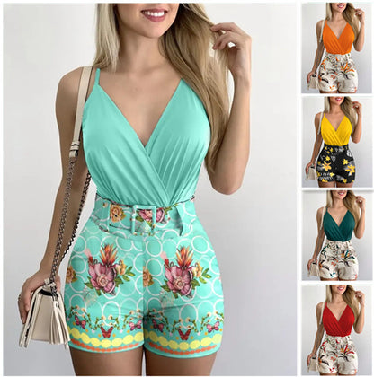 Celine — Tropical Two-Piece Summer Set | 50% OFF