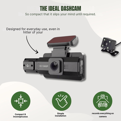 TriSight Guardian — 3-Camera Car Dashcam  | 50% OFF