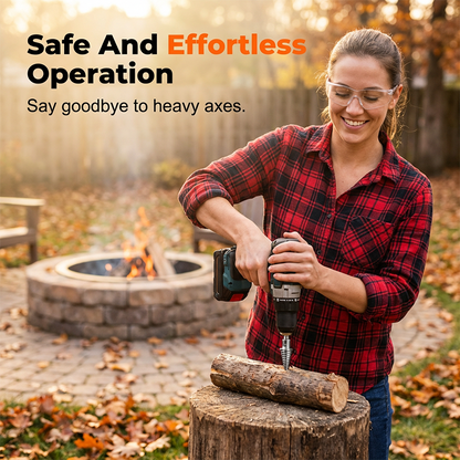 TimberRend Drill — Splits Logs Instantly