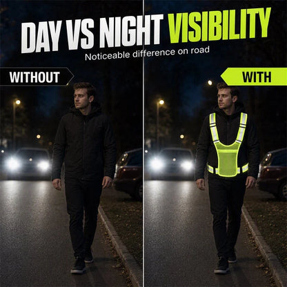 LumaGuard — Reflective Safety Visibility Vest | 50% OFF