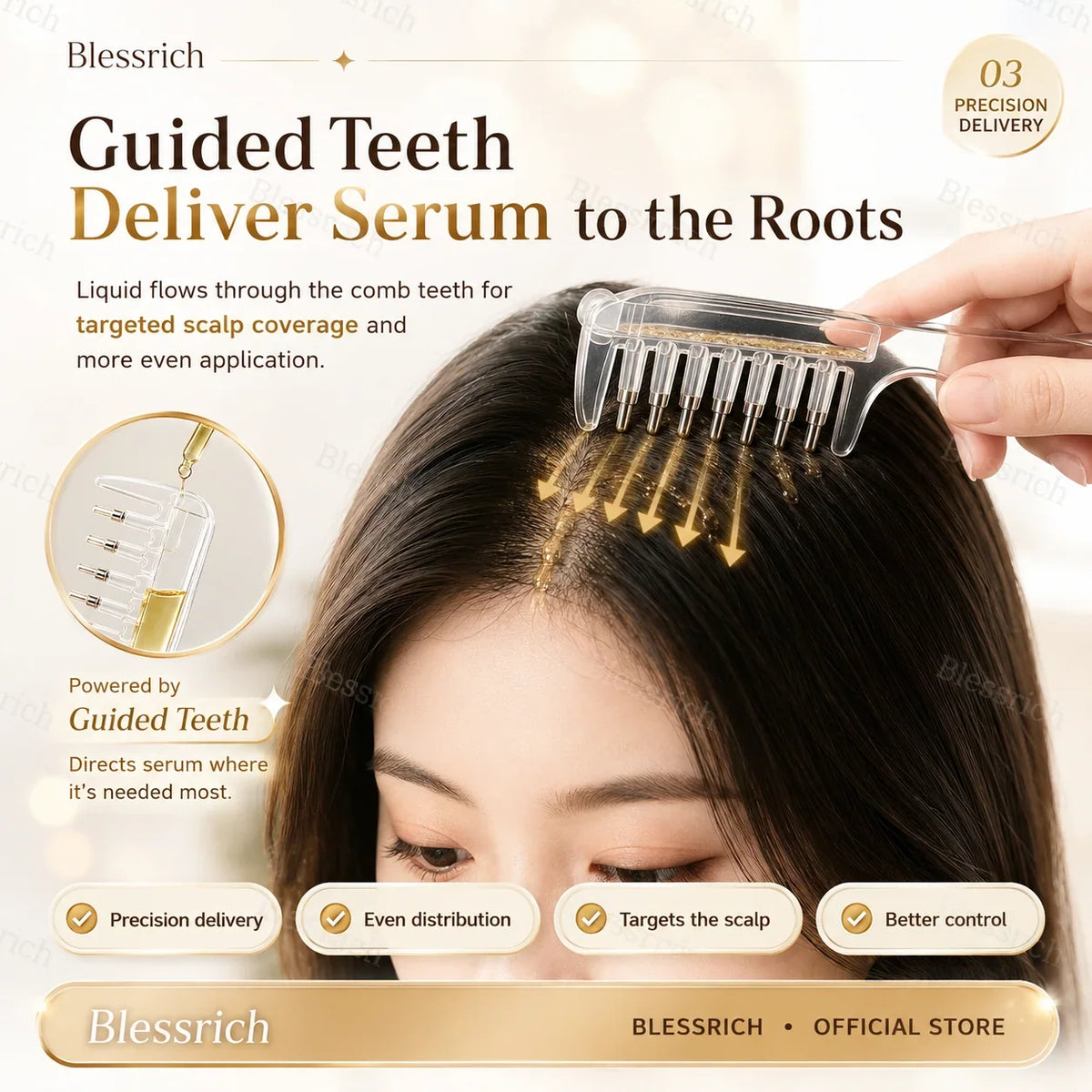 NovaScalp Serum Comb — Precise Care, Confident Scalp