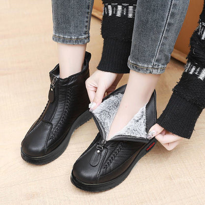 Heidi – Women's Winter Warm Ankle Boots with Zipper