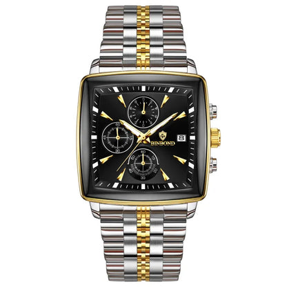 VeroLuxe Square Chronograph — Command Confidence Instantly