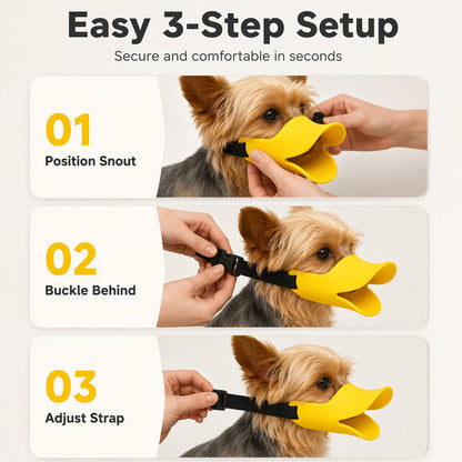 DuckGuard — Soft Silicone Dog Muzzle | 1+1 FREE