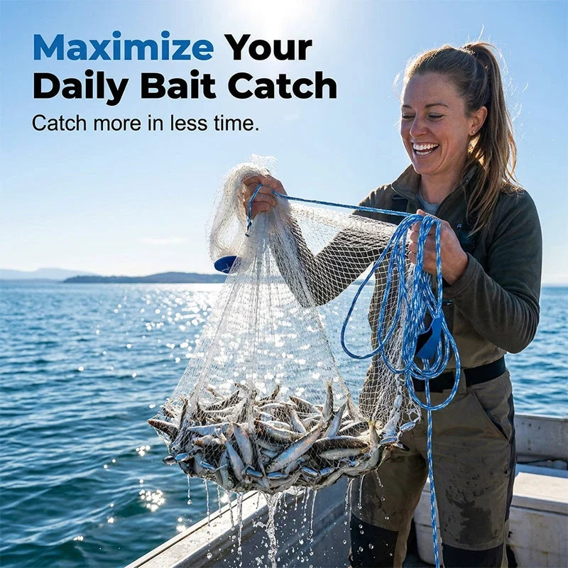 ProCast Edge — Steel-Weighted Nylon Cast Net | 50% OFF