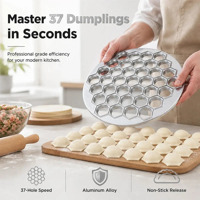 RapidFold — 37-Hole Dumpling Mold | 1+1 FREE