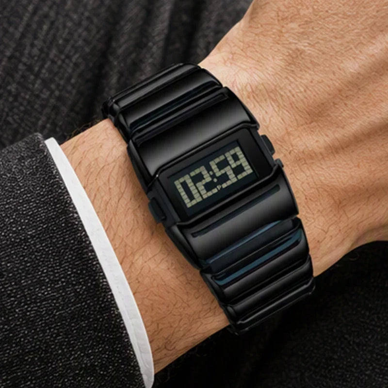 EdgeTime — Men's Digital Steel Watch | 50% OFF