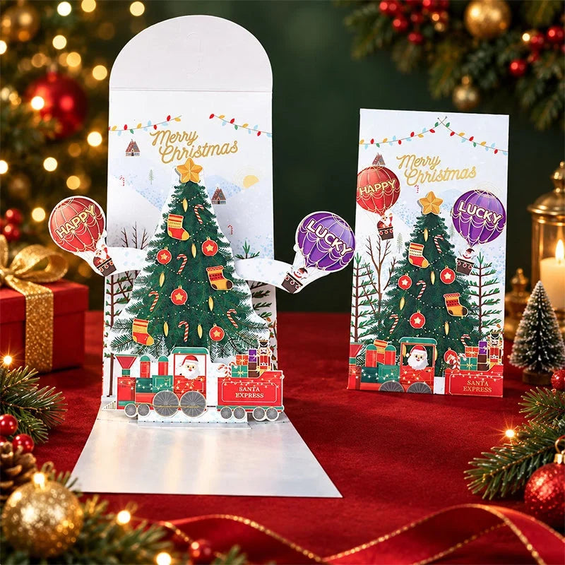 3D Holiday Pop-Up Card — Spark Joy, Create Memories
