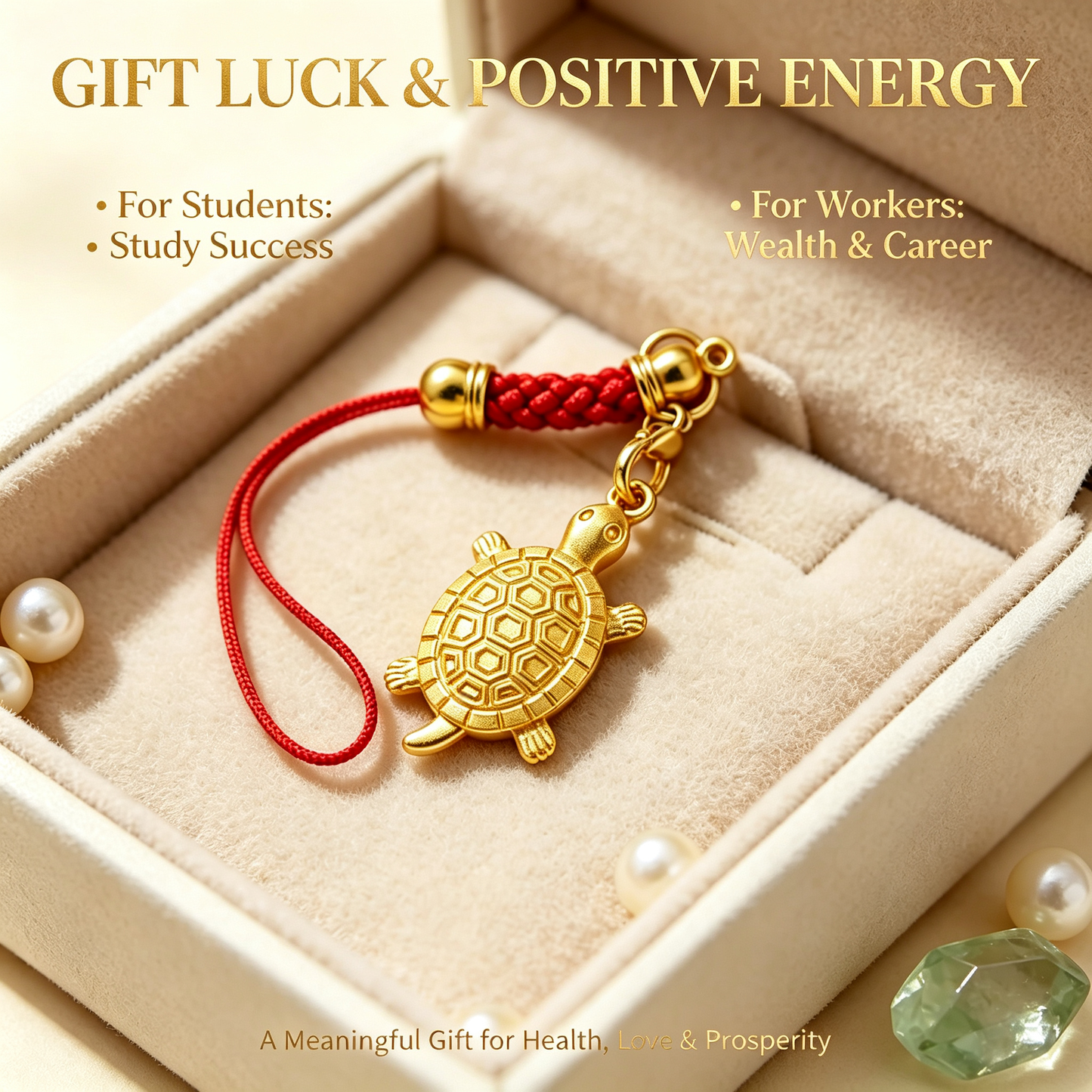 Money Turtle Charm — Attract Calm Wealth