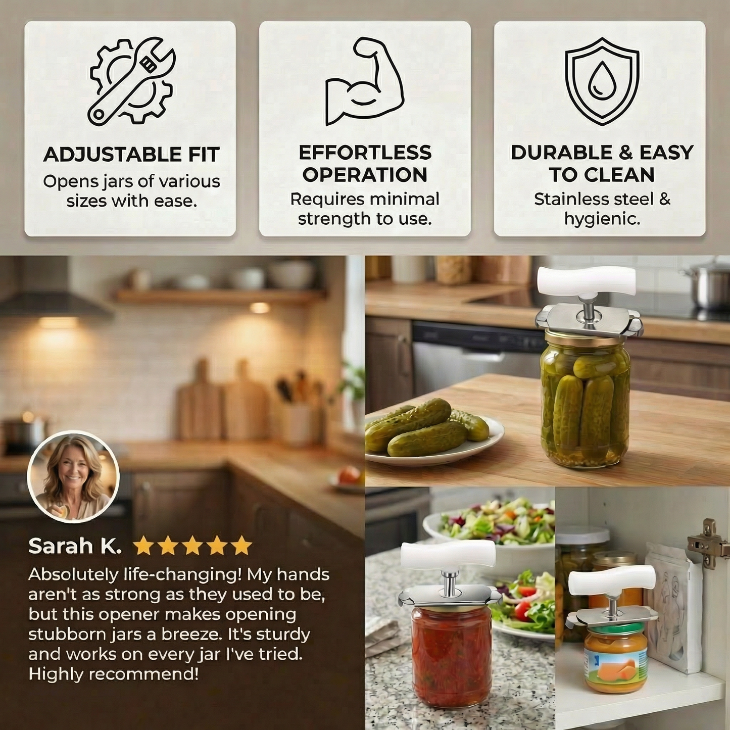 PowerGrip Pro — Effortless Lid Control