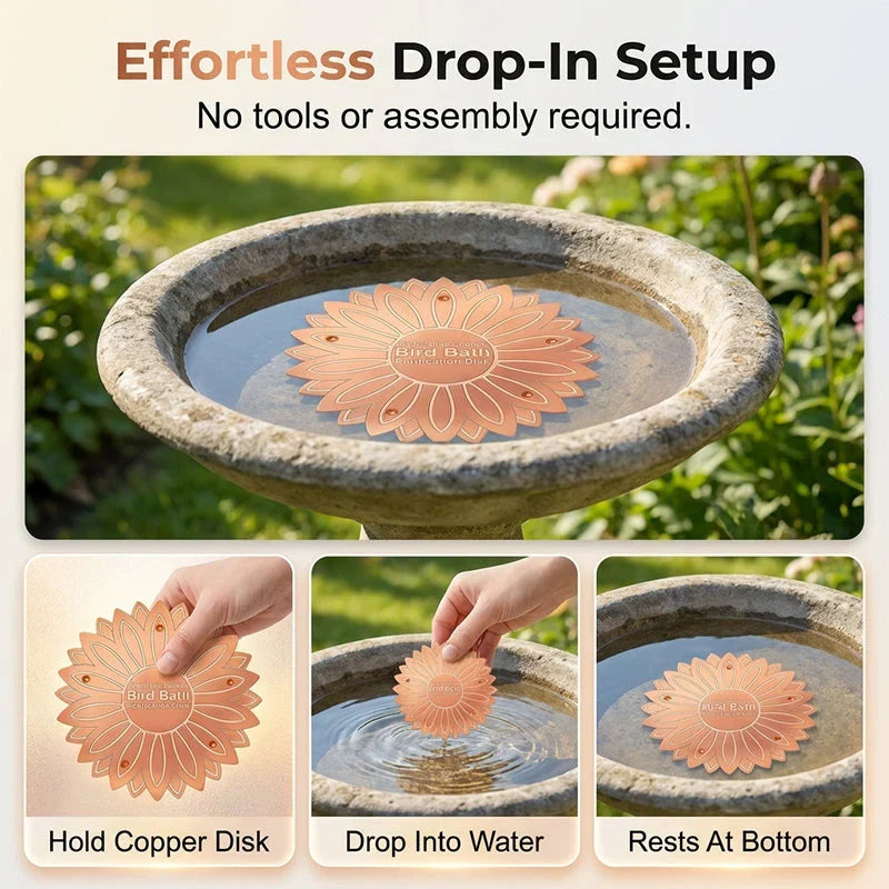 LumaPure Copper Disk — Pure Water, Happy Birds
