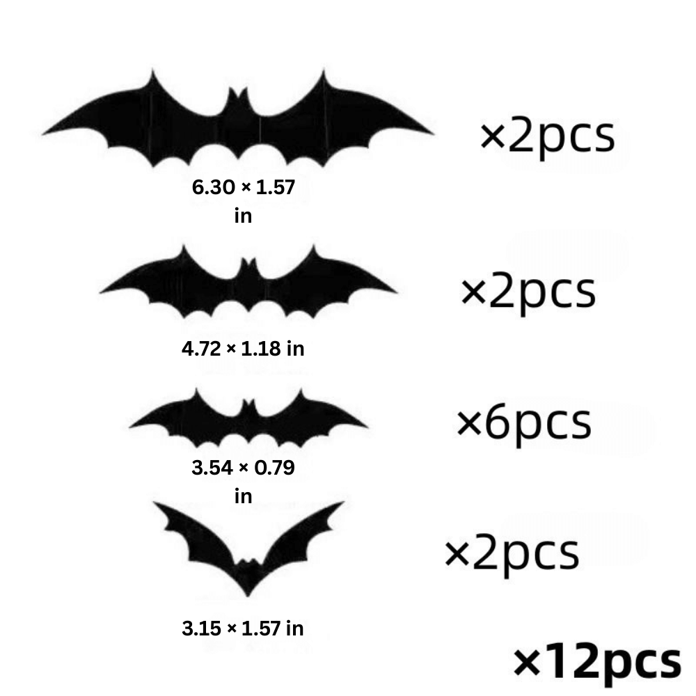 PhantomWing — 3D Halloween Bat Wall Stickers | 50% OFF