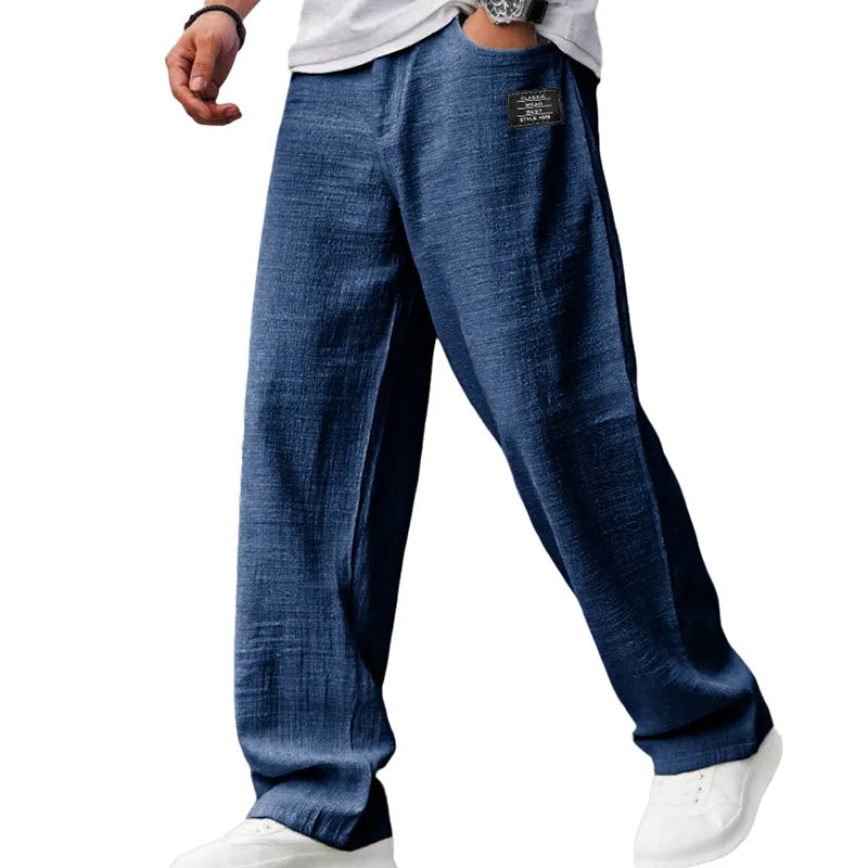 Ezra — Men's Lightweight Breathable Cotton-Linen Pants