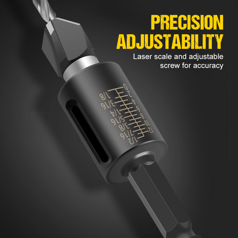 WoodCountersink Pro Set — Refined Countersink Drill Bits | 50% OFF