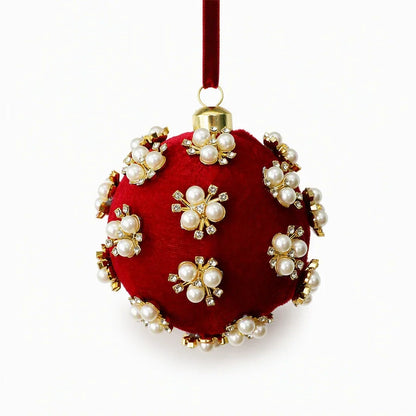 VelvetAura Ball Ornaments — Plush Holiday Luxury