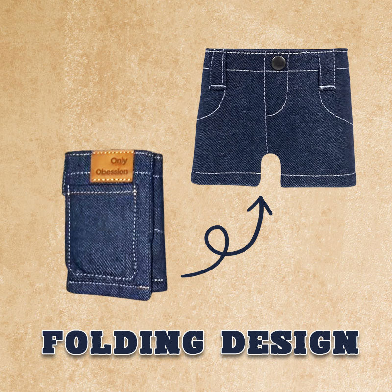 Marley – Mini Denim Purse with Playfully Designed Pattern